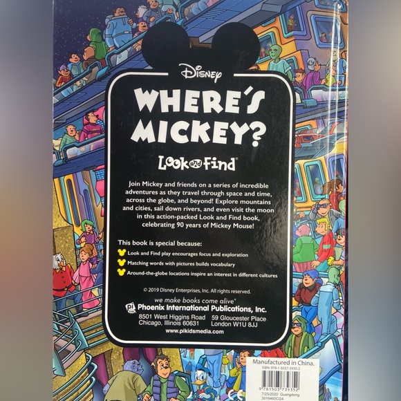 Disney : Where's Mickey? by Emma Drage (2019, Picture Book) HardCover Pre-owned - Picture 2 of 4